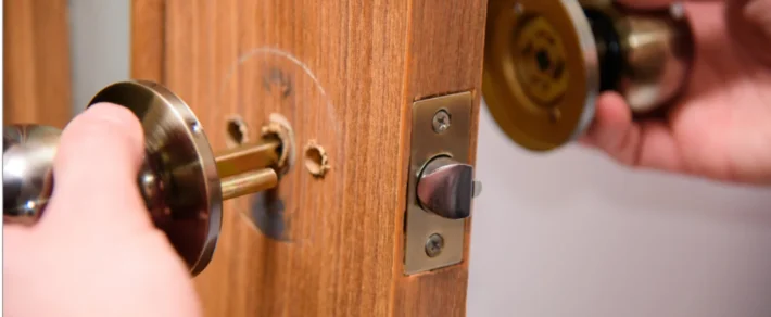 How to secure a bedroom door with a lock